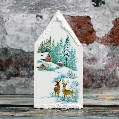 Domeček masiv malý - Vánoce #1