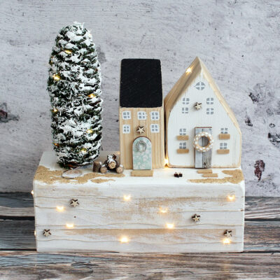 Illuminated Christmas village