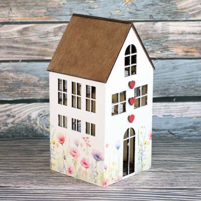 Lucerna velká s květinami