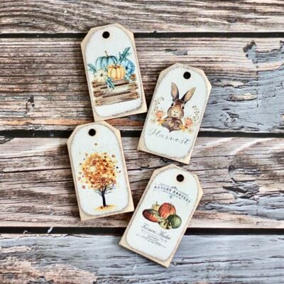 Sada podzimních štítků