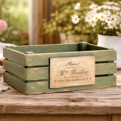 Bedýnka vintage zelená