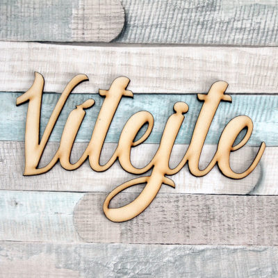 Nápis Vítejte - přírodní