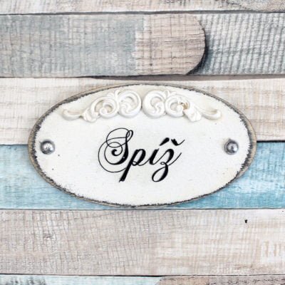 Ovál “Spíž” – barva bílá