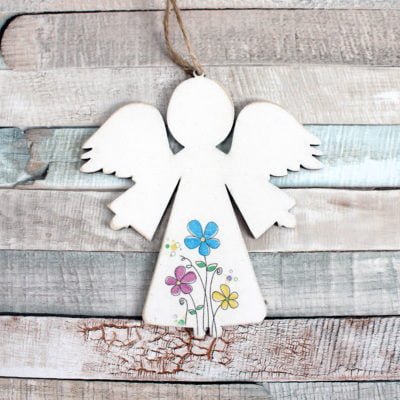 Anděl - motiv kytičky