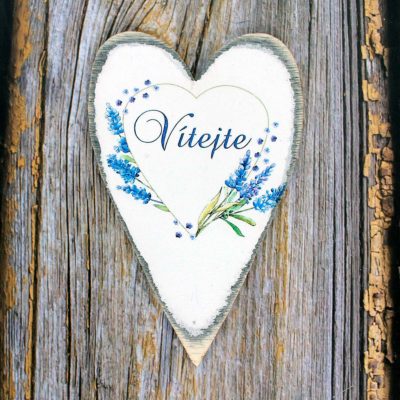 Srdce velké - motiv Vítejte