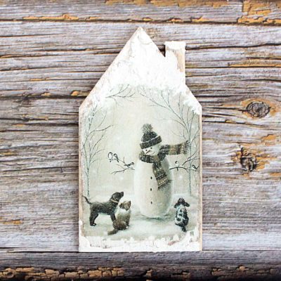 Domeček překližka #6 - vánoce