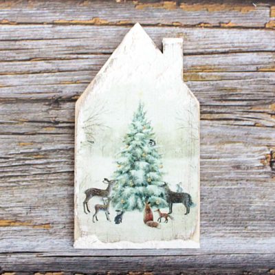 Domeček překližka #7 - vánoce