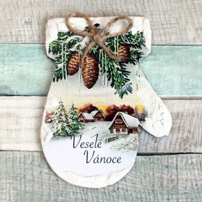 Vánoční rukavice - Vánoční motiv #1