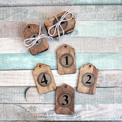 Adventní štítky - sada 4ks, motiv #5